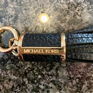 Michael Kors Black Leather Tassle